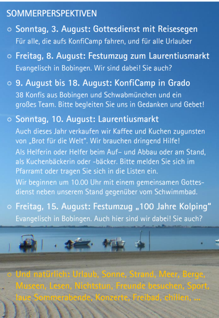 Sommeraussichten